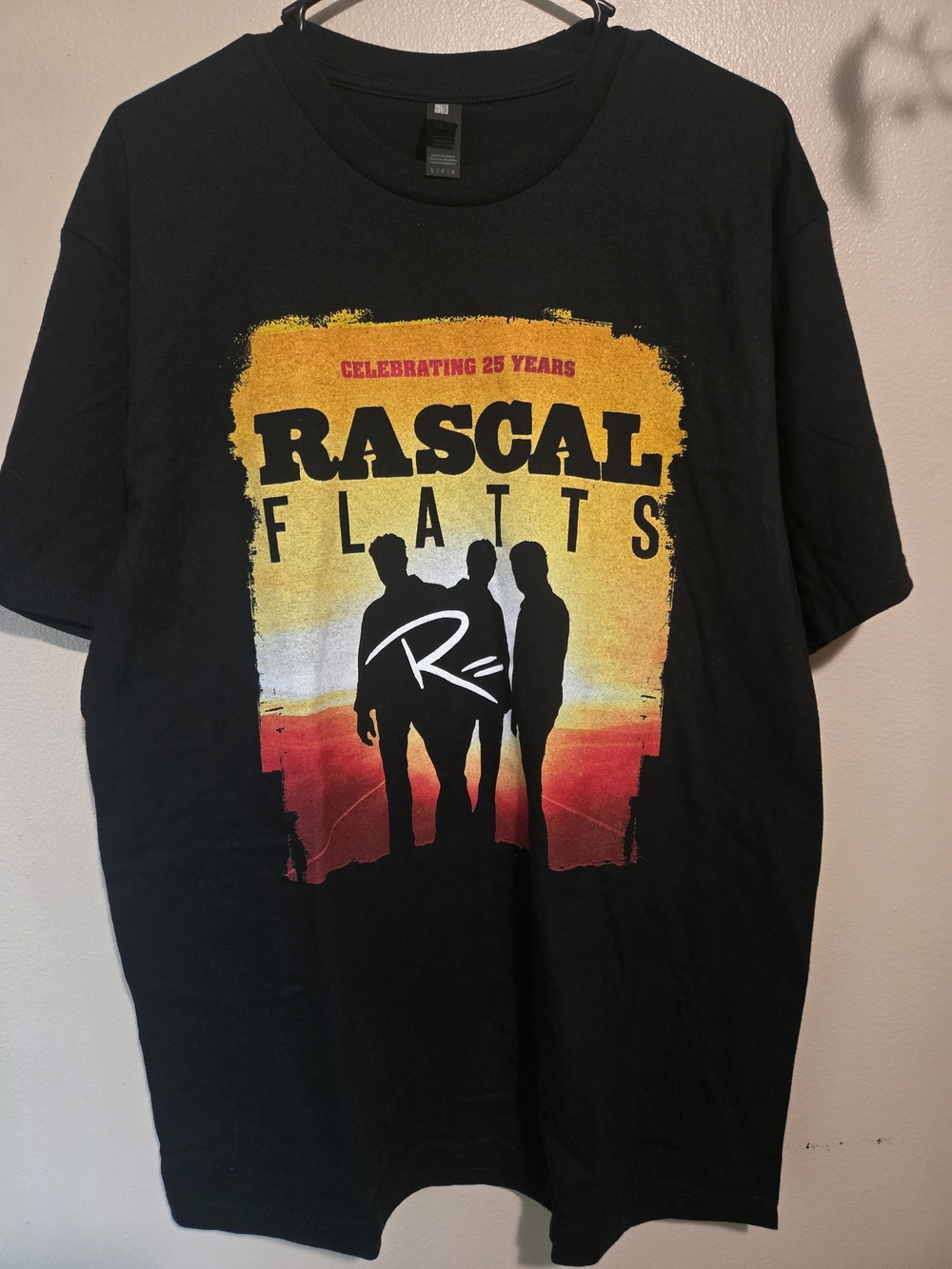 Rascal Flatts Celebrating 25 Years Tour Graphic Band T-Shirt  Sunset Design